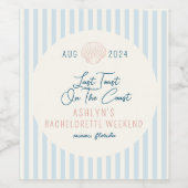 Letzter Toast auf dem Bachelorette-Flaschenetikett Weinetikett (Einzelnes Label)