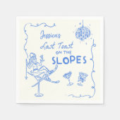 Letzter Toast auf dem Junggeselinnen-Abschied der  Serviette (Vorderseite)