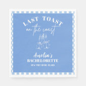 Letzter Toast auf dem Junggeselinnen-Abschied in M Serviette (Vorderseite)