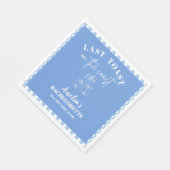 Letzter Toast auf dem Junggeselinnen-Abschied in M Serviette (Ecke)