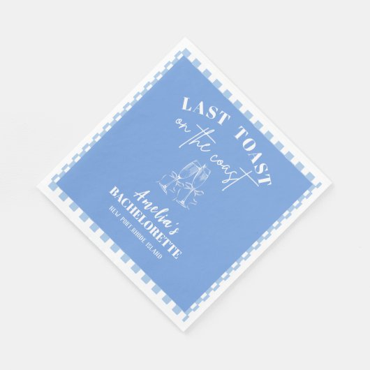 Letzter Toast auf dem Junggeselinnen-Abschied in M Serviette (Ecke)