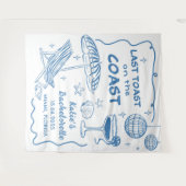 Letzter Toast auf der Bachelorette-Kulisse Wandteppich (Vorderseite (Horizontal))