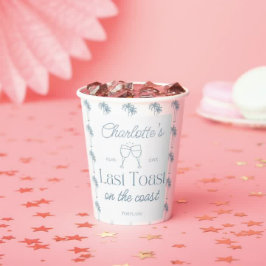 Letzter Toast auf der Kuppelpapiertasse Bacheloret Pappbecher