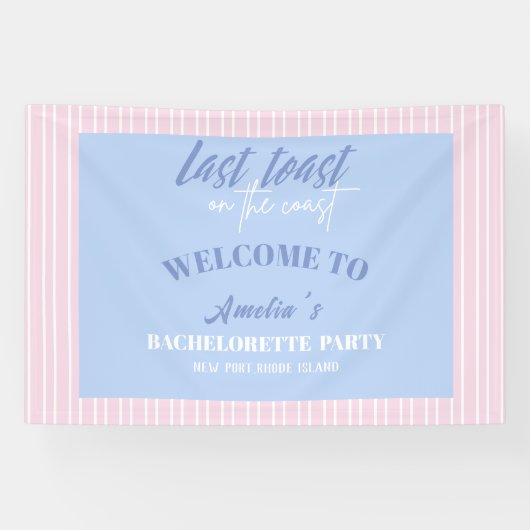 Letzter Toast auf der Küste Bachelorette Empfang Banner (Horizontal)