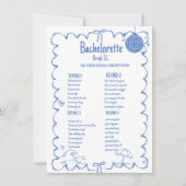 Letzter Toast auf der Küste Bachelorette Spiel Car Einladung (Vorderseite)