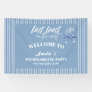Letzter Toast auf der Küste blauen Bachelorette Em Banner
