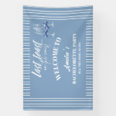 Letzter Toast auf der Küste blauen Bachelorette Em Banner (Vertikal)