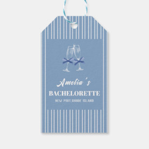 Letzter Toast auf der Küste blauen Bachelorette Em Geschenkanhänger