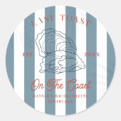 Letzter Toast auf der Küstenstraße Runder Aufkleber (Vorderseite)