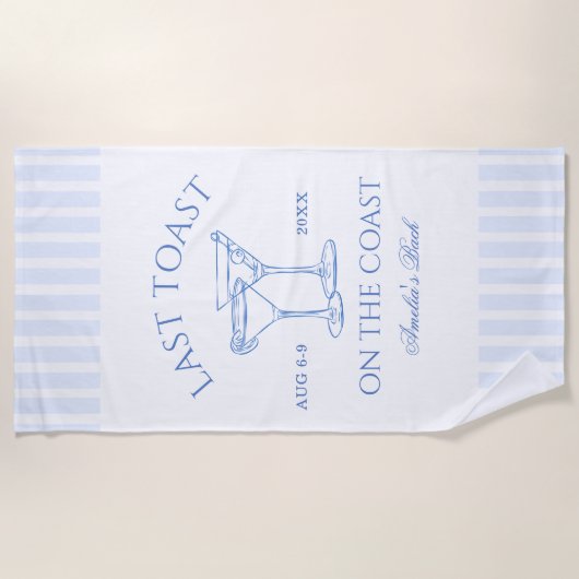 Letzter Toast auf der Küstenstraße Strandtuch (Vorderseite)