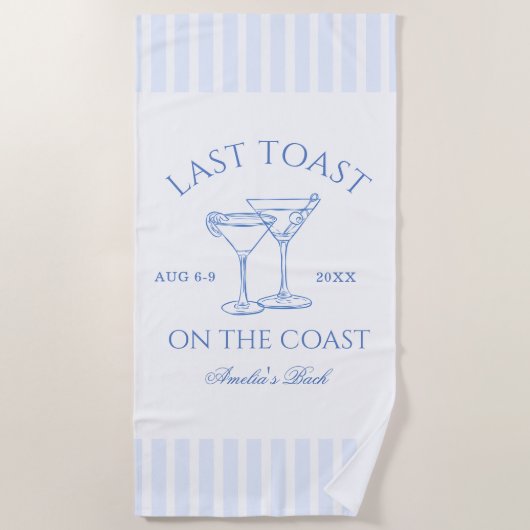 Letzter Toast auf der Küstenstraße Strandtuch (Vorderseite)