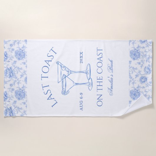 Letzter Toast auf der Küstenstraße Strandtuch (Vorderseite)