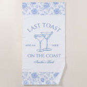 Letzter Toast auf der Küstenstraße Strandtuch (Vorderseite)