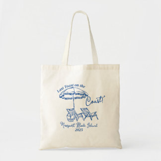 Letzter Toast auf der Tasche an der Küste