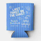 Letzter Toast Bachelorette kann kühler - Retro Str Dosenkühler (Vorderseite)