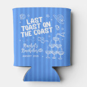 Letzter Toast Bachelorette kann kühler - Retro Str Dosenkühler (Rückseite)
