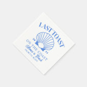 Letzter Toast Coast Beach Blue Junggeselinnen-Absc Serviette (Ecke)
