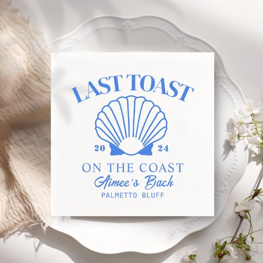 Letzter Toast Coast Beach Blue Junggeselinnen-Absc Serviette