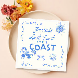 Letzter Toast Coast Beach Junggeselinnen-Abschied Serviette