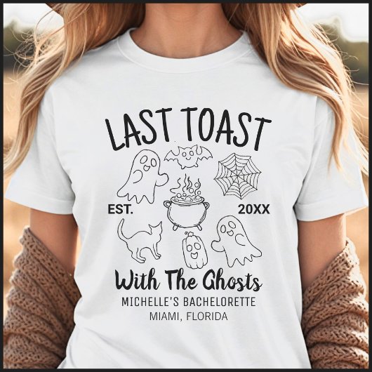 Letzter Toast Halloween Junggeselinnen-Abschied T-Shirt
