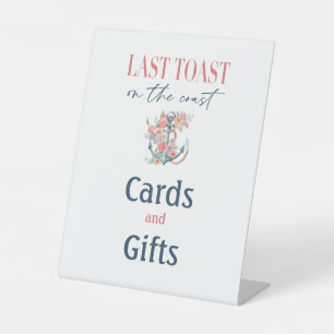 Letzter Toast Küste Bachelorette Weedkend Party Sockelschild