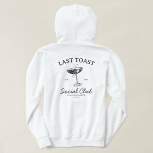 Letzter Toast Moderner Junggeselinnen-Abschied Mer Hoodie