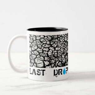 letzter Tropfen Zweifarbige Tasse
