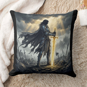 Letzter Überlebender Dark Fantasy Krieger Epischer Kissen