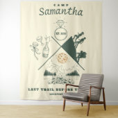 Letzter Weg Veil Glamping Bachelorette Hintergrund Wandteppich (Beispiel)