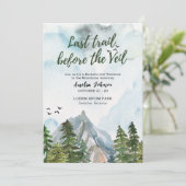 Letzter Weg vor dem bachelorette Wochenende Einladung (Stehend Vorderseite)