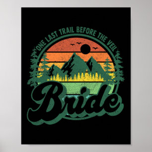 Letzter Weg vor dem Schleier Braut-Camp Camping Ba Poster