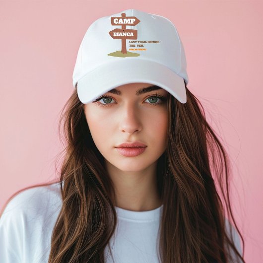 Letzter Weg vor dem Schleier Camping Bachelorette Truckerkappe