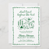 Letzter Weg vor dem Schleier-Junggeselinnen-Abschi Einladung (Vorderseite)