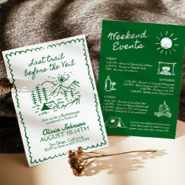 Letzter Weg vor dem Schleier-Junggeselinnen-Abschi Einladung