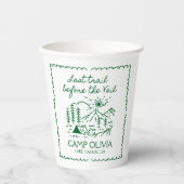 Letzter Weg vor dem Schleier-Junggeselinnen-Abschi Pappbecher (Vorderseite)