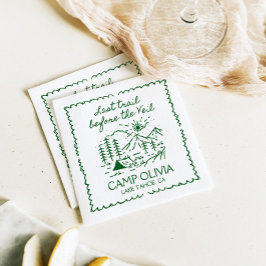 Letzter Weg vor dem Schleier-Junggeselinnen-Abschi Serviette