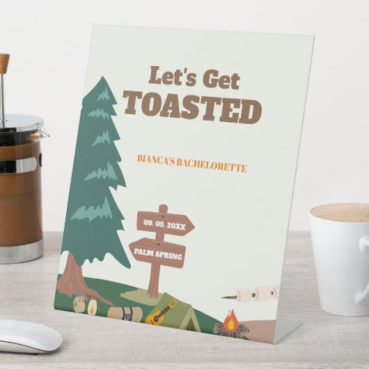 Letzter Weg vor dem Schleier, lassen Sie uns getoa Sockelschild (In Situ)