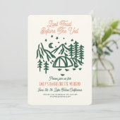 Letzter Weg vor dem Vail Bachelorette Wochenende Einladung (Stehend Vorderseite)