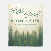 Letzter Weg vor dem Veil Bachelorette Fleecedecke (Vorderseite)