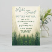 Letzter Weg vor dem Veil Bachelorette Folieneinladung (Stehend vorne)