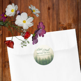 Letzter Weg vor dem Veil Bachelorette Runder Aufkleber