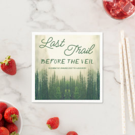 Letzter Weg vor dem Veil Bachelorette Serviette