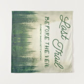 Letzter Weg vor dem Veil Bachelorette Wandteppich (Vorderseite (Horizontal))