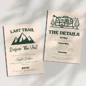 Letzter Weg vor dem Veil Bachelorette Wochenende Einladung