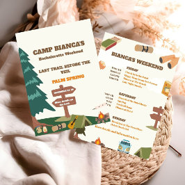 Letzter Weg vor dem Veil Bachelorette Wochenende Einladung