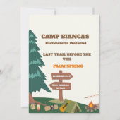 Letzter Weg vor dem Veil Bachelorette Wochenende Einladung (Vorderseite)