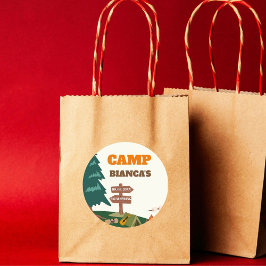 Letzter Weg vor dem Veil Camp Bachelorette Runder Aufkleber