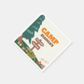 Letzter Weg vor dem Veil Camp Bachelorette Serviette (Ecke)