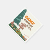 Letzter Weg vor dem Veil Camp Bachelorette Serviette (Ecke)