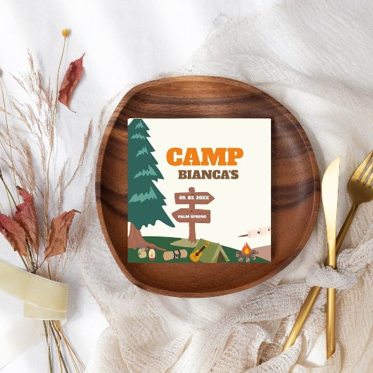 Letzter Weg vor dem Veil Camp Bachelorette Serviette